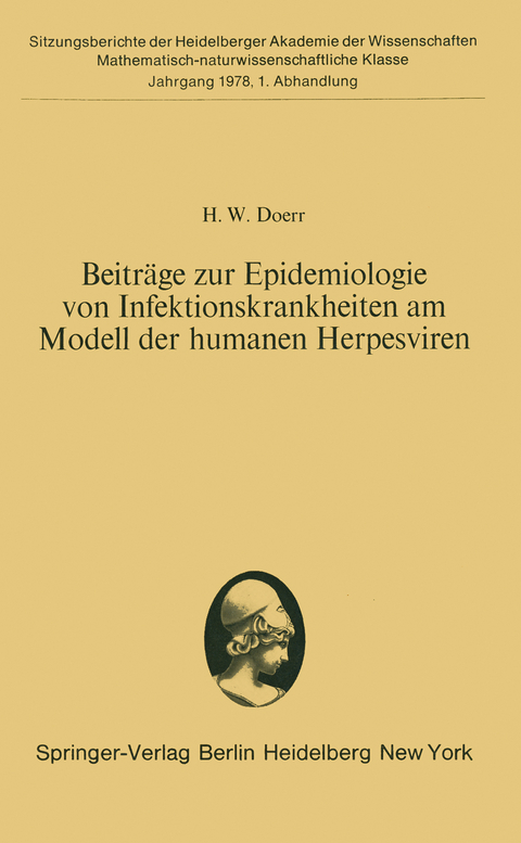 Beiträge zur Epidemiologie von Infektionskrankheiten am Modell der humanen Herpesviren - H.W. Doerr