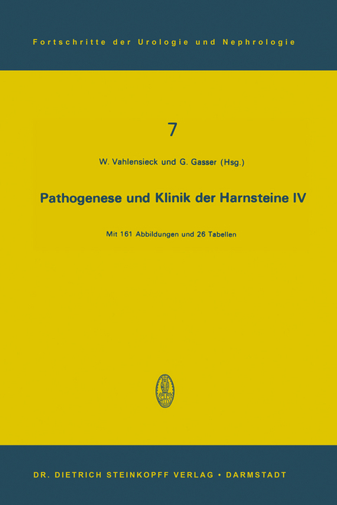 Pathogenese und Klinik der Harnsteine IV - 