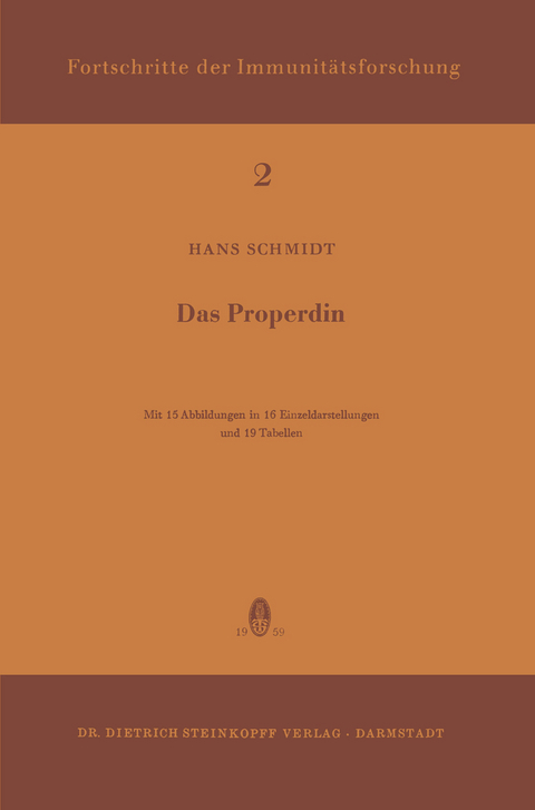 Das Properdin - H. Schmidt