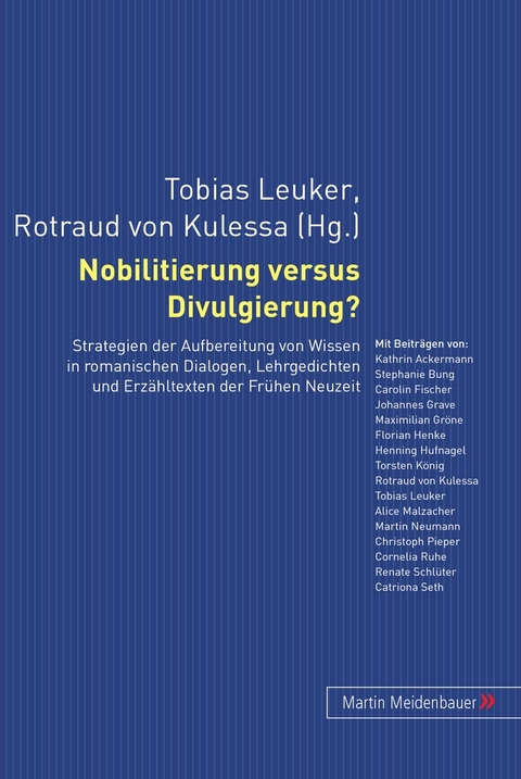 Nobilitierung versus Divulgierung? - 