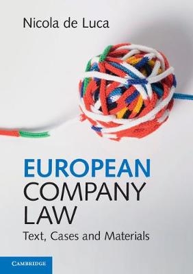 European Company Law - Nicola de Luca