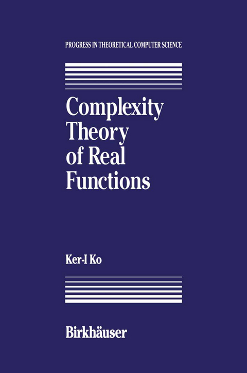 Complexity Theory of Real Functions - K. Ko