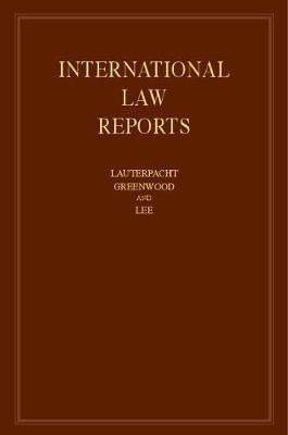 International Law Reports: Volume 169 - 