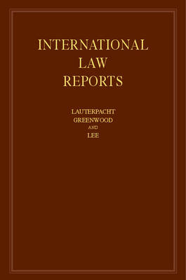 International Law Reports: Volume 167 - 