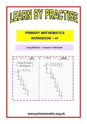 LEARN AND PRACTISE,   PRIMARY MATHEMATICS,   WORKBOOK  ~ 41 - J. Mathew