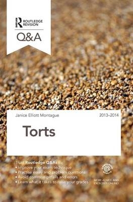 Q&A Torts 2013-2014 - Janice Elliott Montague