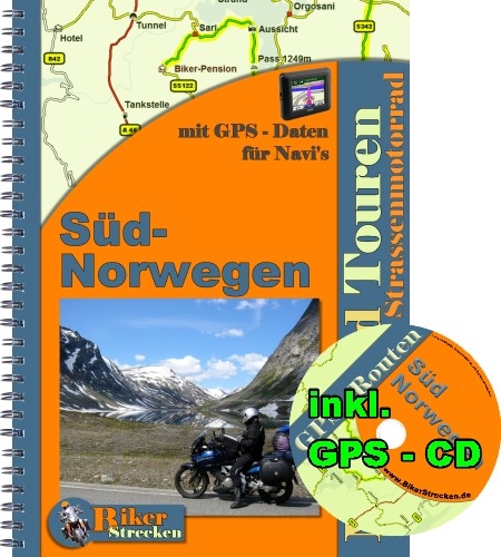 2 Wochen durch Süd - Norwegen Motorradtour (inkl. GPS NAVI Roten auf CD ) -  MDMOT