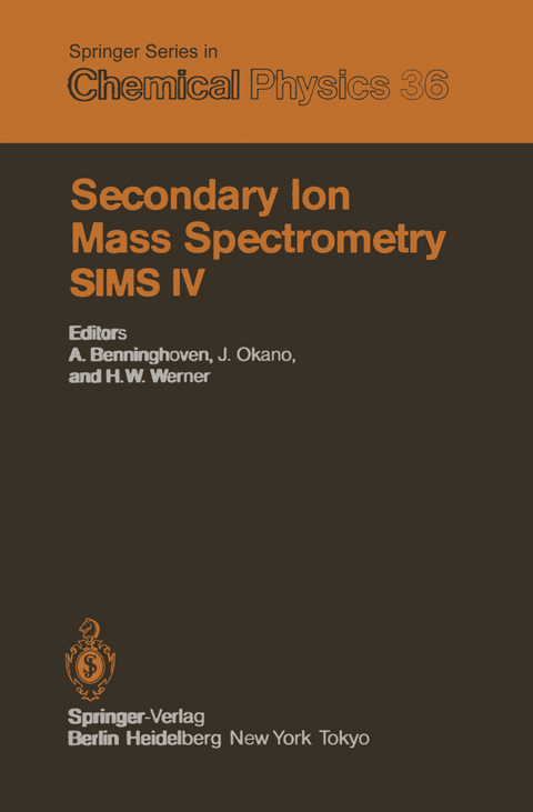 Secondary Ion Mass Spectrometry SIMS IV - 