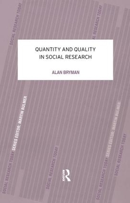 Quantity and Quality in Social Research - Alan Bryman