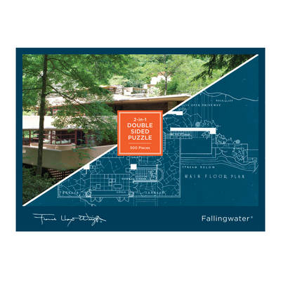 Frank Lloyd Wright Fallingwater 2-sided 500 Piece Puzzle - 