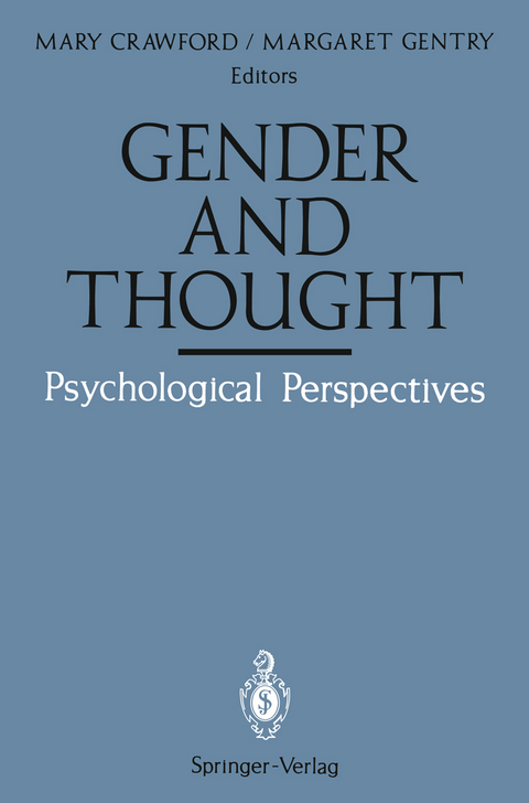 Gender and Thought: Psychological Perspectives - 