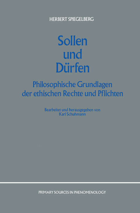 Sollen und Dürfen - E. Spiegelberg