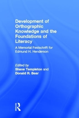 Development of Orthographic Knowledge and the Foundations of Literacy - 