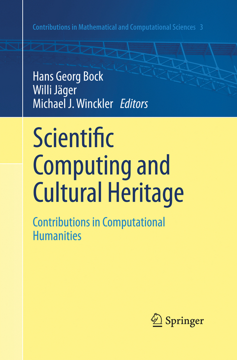 Scientific Computing and Cultural Heritage - 