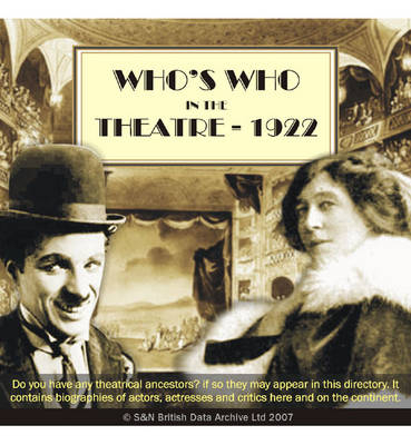 Who's Who in the Theatre - 1922