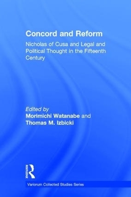 Concord and Reform - Morimichi Watanabe, Thomas M. Izbicki