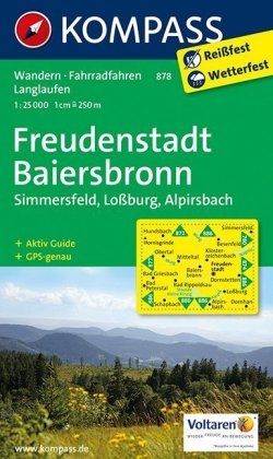 KOMPASS Wanderkarte Freudenstadt - Baiersbronn - Simmersfeld - Lossburg - Alpirsbach - 