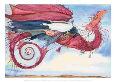 Jackie Morris Poster: My Dragon Flies to the Secret Music of the Wind - Jackie Morris