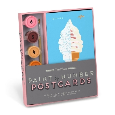 Knock Knock Sweet Treats Paint by Number Postcard Kit - 