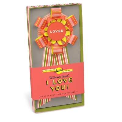 Knock Knock I Love You Personal Award Paper Ribbon - 