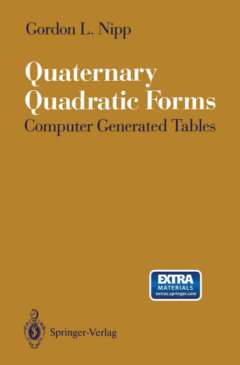 Quaternary Quadratic Forms - Gordon L. Nipp