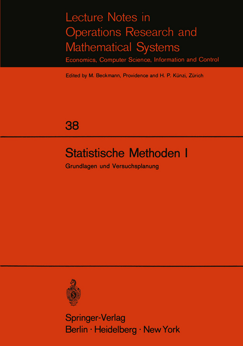 Statistische Methoden I - 