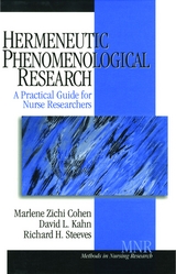 Hermeneutic Phenomenological Research - Marlene Zichi Cohen, David L. Kahn, Richard Harold Steeves