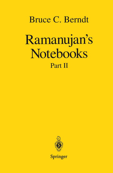 Ramanujan’s Notebooks - Bruce C. Berndt