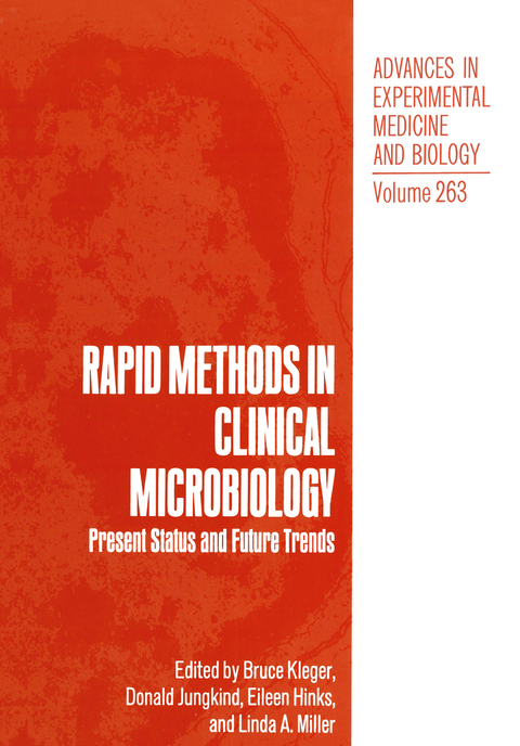 Rapid Methods in Clinical Microbiology - Bruce Kleger, Donald Jungkind