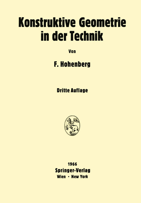 Konstruktive Geometrie in der Technik - Fritz Hohenberg