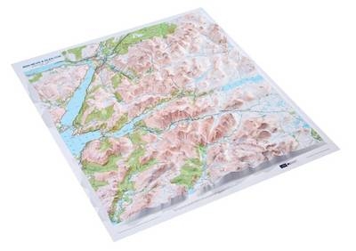 Ben Nevis & Glen Coe Raised Relief Map