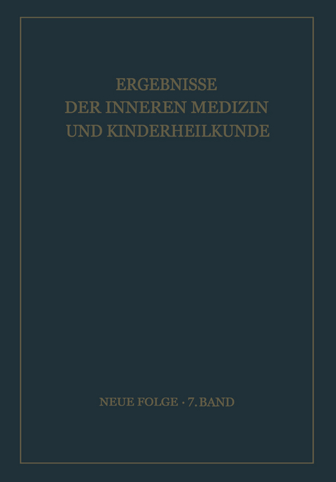 Ergebnisse der Inneren Medizin und Kinderheilkunde - L. Heilmeyer, R. Schoen, E. Glanzmann, B. de Rudder