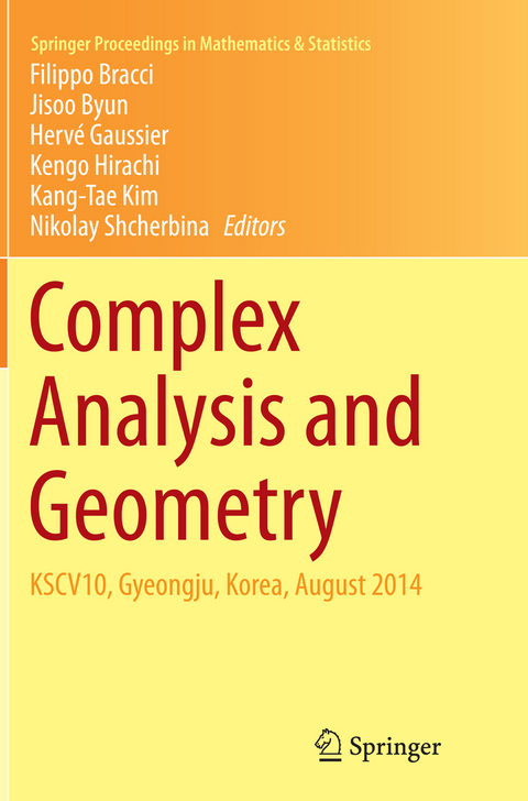 Complex Analysis and Geometry - 