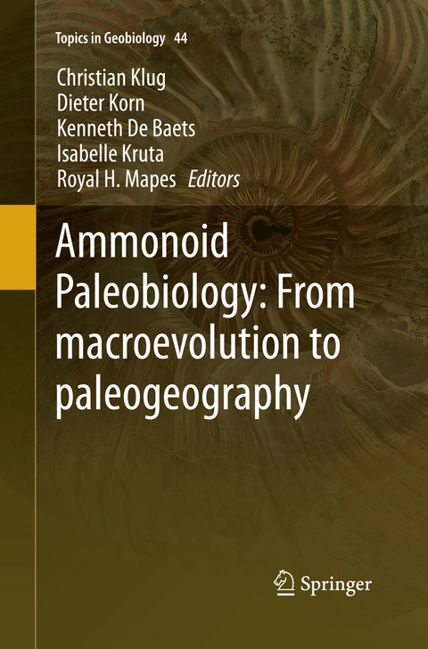 Ammonoid Paleobiology: From macroevolution to paleogeography - 