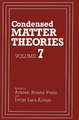 Condensed Matter Theories - 