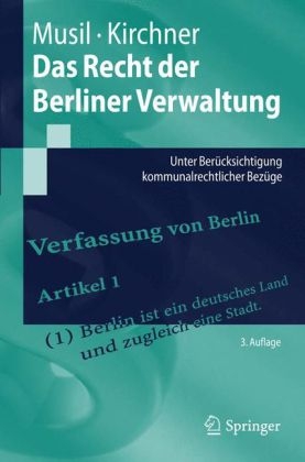 Das Recht der Berliner Verwaltung - Andreas Musil, Sören Kirchner