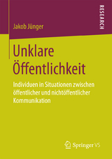 Unklare Öffentlichkeit - Jakob Jünger