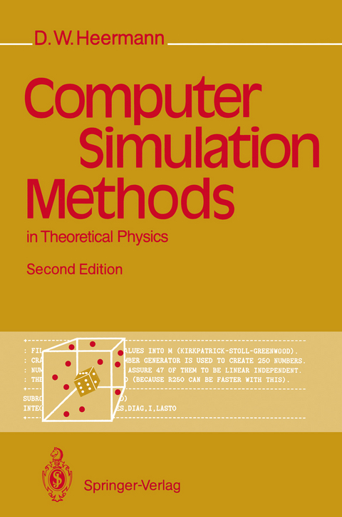 Computer Simulation Methods in Theoretical Physics - Dieter W. Heermann