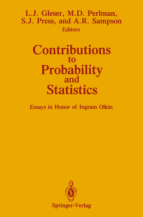 Contributions to Probability and Statistics - 