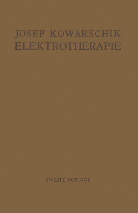 Elektrotherapie - Josef Kowarschik