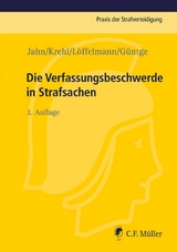 Die Verfassungsbeschwerde in Strafsachen - Matthias Jahn, Christoph Krehl, Markus Löffelmann, Georg-Friedrich Güntge