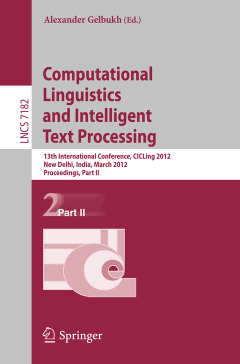 Computational Linguistics and Intelligent Text Processing - 