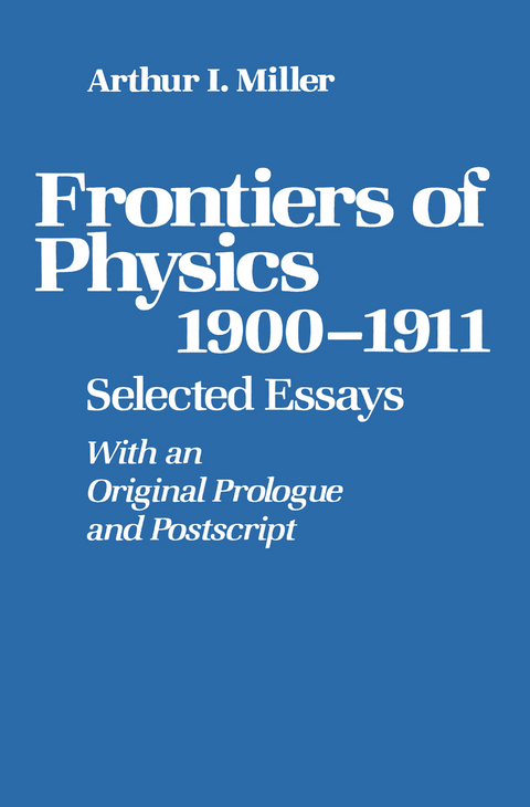 Frontiers of Physics: 1900–1911 -  Miller