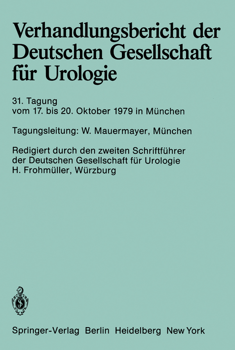 31. Tagung 17. bis 20. Oktober 1979, München - 