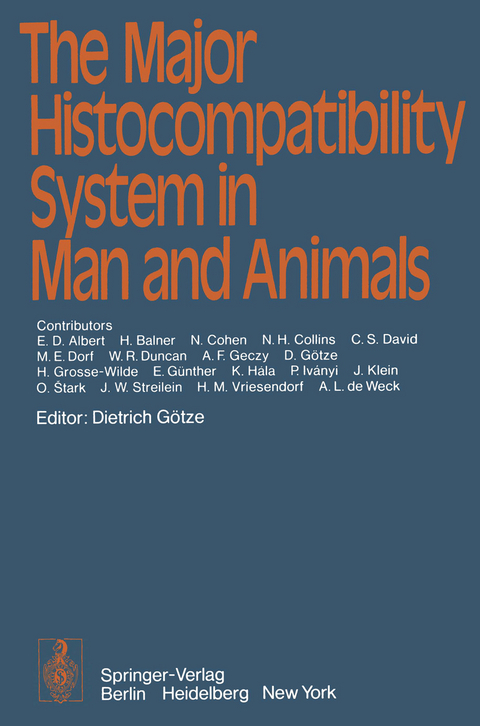 The Major Histocompatibility System in Man and Animals - 