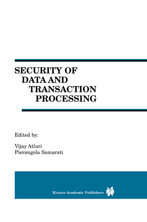 Security of Data and Transaction Processing - 