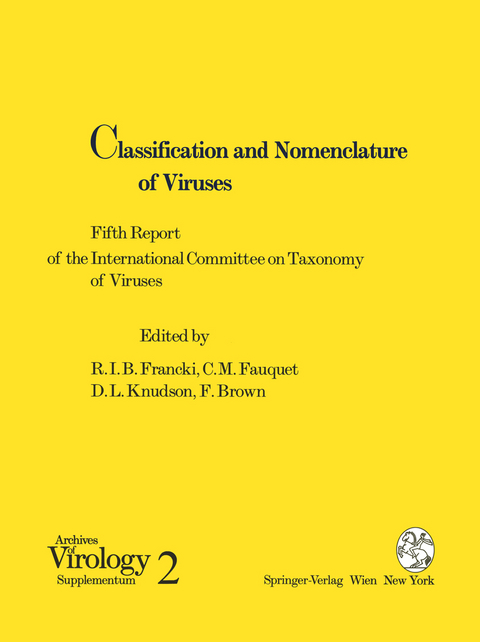 Classification and Nomenclature of Viruses - 