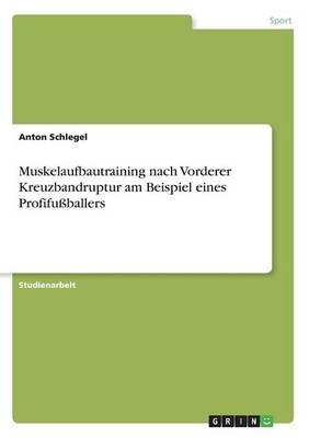 Muskelaufbautraining nach Vorderer Kreuzbandruptur am Beispiel eines ProfifuÃballers - Anton Schlegel