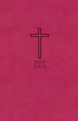 KJV, Value Thinline Bible, Compact, Leathersoft, Pink, Red Letter, Comfort Print -  Zondervan