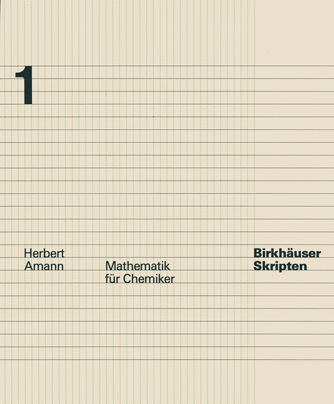 Mathematik für Chemiker - H. Amann